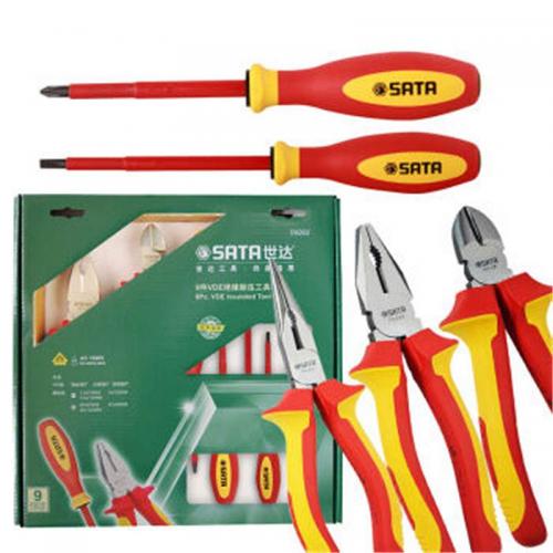 世达SATA－09262/G系列VDE绝缘耐压工具组套9件套