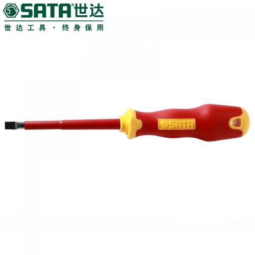 世达SATA－61321/T系列双色柄一字绝缘螺丝批2.5*75MM