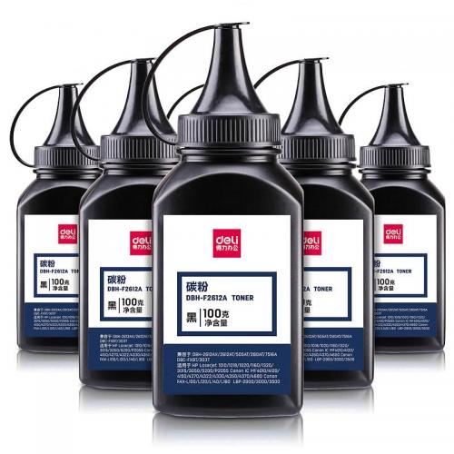 得力DBH-F2612A-6六瓶装特惠碳粉套装黑6瓶/套
