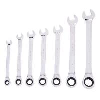 得力工具 DL34117镜面棘轮两用快扳17mm/把
