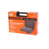 钢盾S018602棘轮两用快扳吹塑盒组套12件套