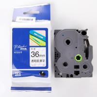 兄弟TZ-161原装色带透明底黑字36mm卷