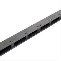 得力 3826 10孔装订夹条 300*7.5mm 100支/盒  黑