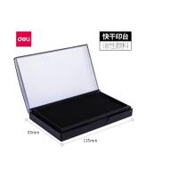 得力 9864 快干印台印泥 135ｘ85mm 只 黑色