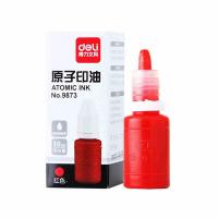 得力 9873 原子印油 10ml   红
