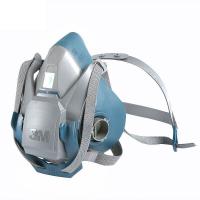3M6502QL快扣硅胶半面型防护面罩中号个