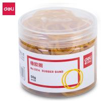 得力 3214 橡胶圈 50g/筒  黄