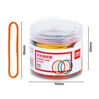 得力3219彩色橡胶圈彩色50g/筒
