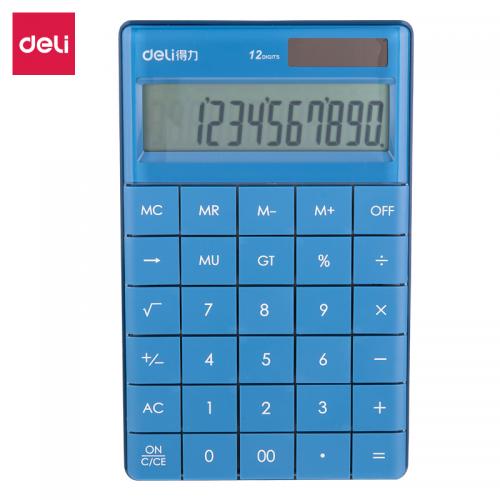 【办公】得力1589桌面计算器蓝