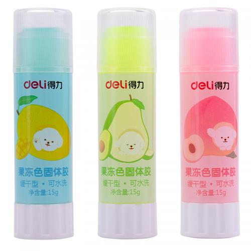 得力9627果冻色固体胶 15g/支混（单位：支）