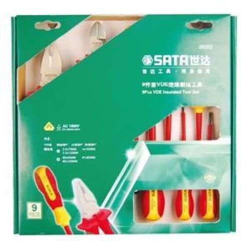 世达绝缘工具组套，VDE标准9件套，09262