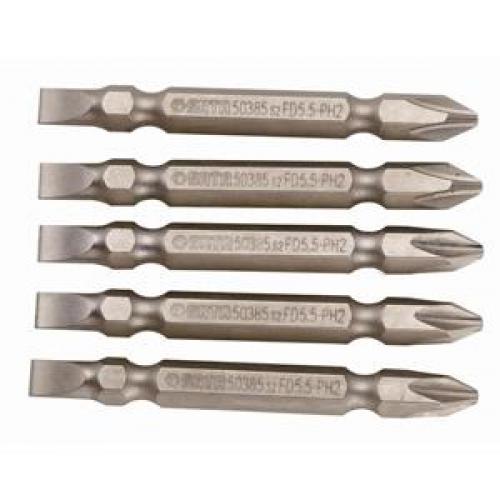 世达双头旋具头，PH1-PH1，5件装6.3mm系列长65mm，59381