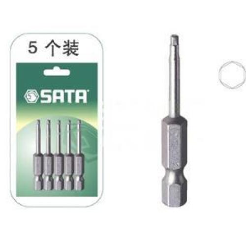 世达6角旋具头，2mm，5件装6.3mm系列长50mm，59351