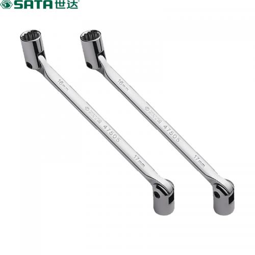 世达 47503 全抛光双头角度套筒扳手 12x13MM
