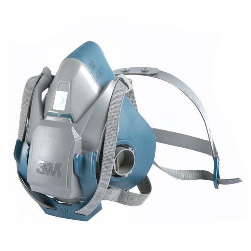 3M 半面罩，6502QL，快扣硅胶 中号