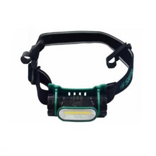 世达 90716 防水锂电头灯，LED 带安全帽扣