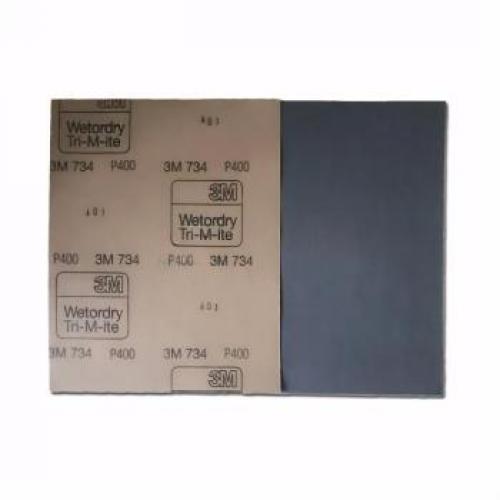 3M 734水砂纸，干湿两用纸基，110x140mm，400#，XH-0038-4868-2，50张/包