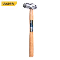 得力工具DL5191_木柄圆头锤2lb银新VI
