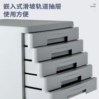 得力 9773 五层硬塑桌面文件柜 265ｘ344ｘ249mm   灰