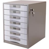 得力 9703 七层金属外壳文件柜 350×330×445mm闪银棕