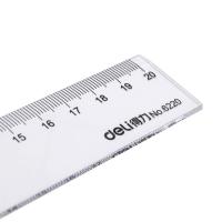 得力 6220 20cm 直尺   透明
