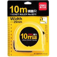 得力 8210 钢卷尺 10mｘ25mm  黄