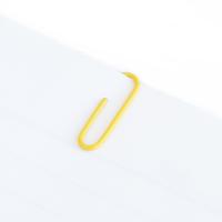 得力deli 0024 彩色回形针 100枚/盒混色