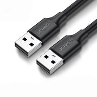 绿联 UGREEN USB2.0数据线 公对公 30136 3米 黑色