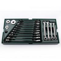 世达 09908 工具托组套-19件全抛光两用快扳