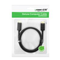 绿联 10239 DP转HDMI转接线 1.2版 DisplayPort转hdmi公对公 1.5米 黑色