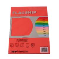 旗舰FLAGSHIP A4 彩色复印打印纸 手工折纸 80G 100张/包 红色（单位：纸）