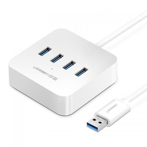 绿联 30221 集线器 集线器USB3.0 HUB 4口 1.5米 白色