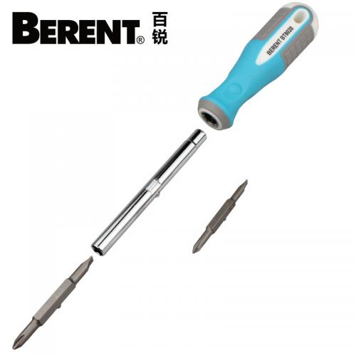 百锐 BT8028 两用螺丝批 6PCS 蓝黑色