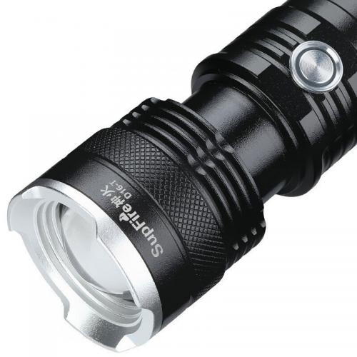 神火 伸缩变焦手电筒 D16-T，LED 7W 含USB线 26650电池 转换筒 吊绳