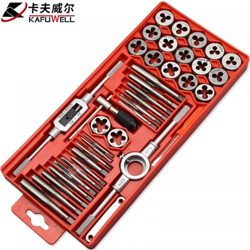 卡夫威尔 手用丝锥板牙组套 40件套 H9021A