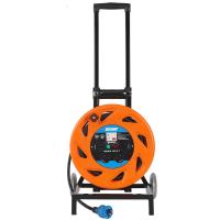 野狼 YL-35BS-1050 小车式电缆盘 防护门220V国标插座带漏电3*2.5*50米自动伸缩拉杆带脚轮