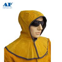 友盟 AP-3000Y金黄色牛皮全护式焊帽 39CM高 周长50CM