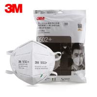 3M 9502+口罩 防雾霾PM2.5 防飞沫KN95口罩 舒适针织带 头戴式 环保装 50个/袋（颜色：白色）