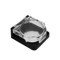 天正 按钮开关保护罩 43*38*16.5mm 22mm黑底平钮带弹簧 单位:个