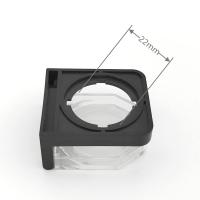 天正 按钮开关保护罩 43*38*16.5mm 22mm黑底平钮带弹簧 单位:个