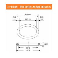 干诚 氟橡胶O型密封圈 内径85*3.55mm 单位：个