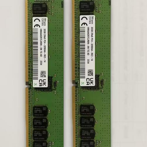戴尔 服务器工作站ECC内存条 32GB RDIMM, 3200MT/s, 双列