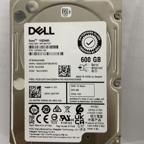 戴尔 服务器硬盘 600GB 10K RPM SAS 12Gbps 2.5英寸
