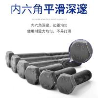 干诚 8.8级发黑外六角螺栓 M16*50 附同规格螺母、平垫及止动垫 单位：个