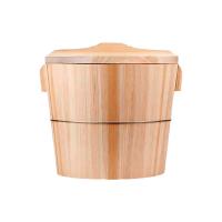 加耳 双圈+手提盖蒸饭木桶可拆卸桶底座 500*390*405mm 单位：个