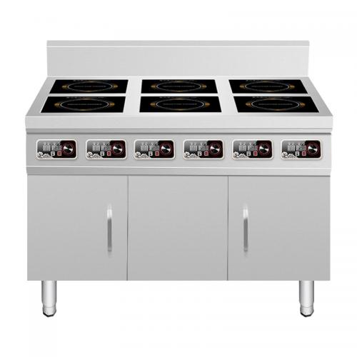 摩力斯 MLS-BZL-2.5kW*4kW 电磁六头节能煲仔炉1200*900*800+150mm