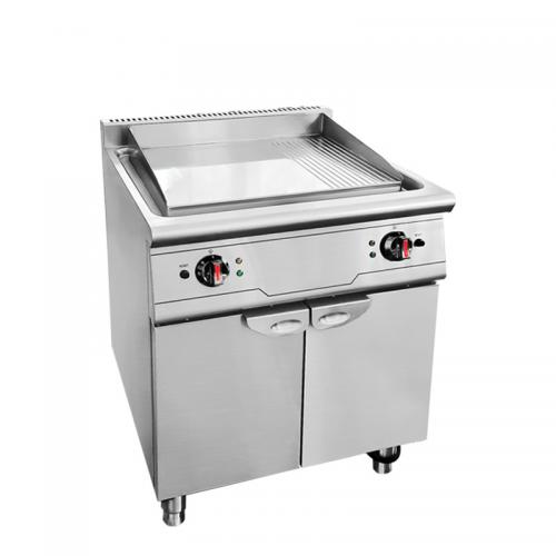 金佰特 XKE-DP-700 电热全平扒炉连下掩门柜700*700*800+60mm