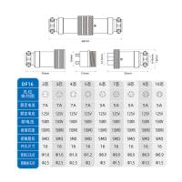 剑插 三芯航空接头 DF16B-3对接 单位：个