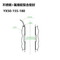 新宇 不锈钢+氟橡胶复合密封 YX50-155-180 单位：件