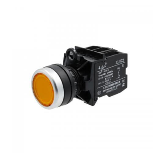 长江电器 带灯自锁按钮 CJK22-11PDS/R 220V 1NO+1NC 红色 单位：个